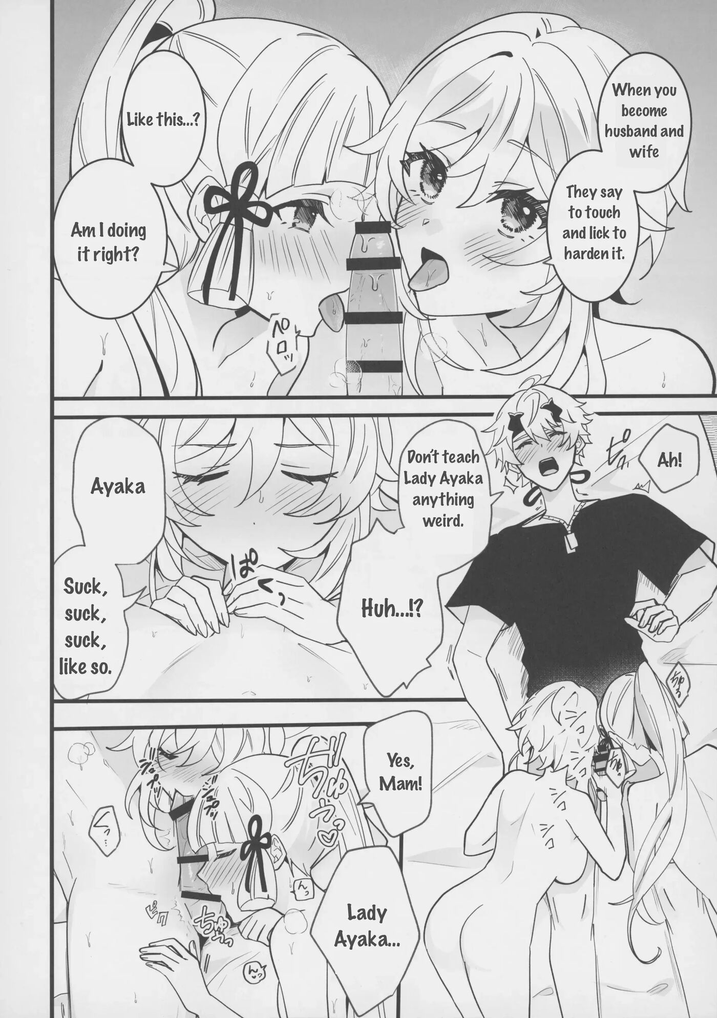 Lumine Teaches Ayaka How To Masturbate, And Thoma Gets Involved Chapter 1000 Page 15